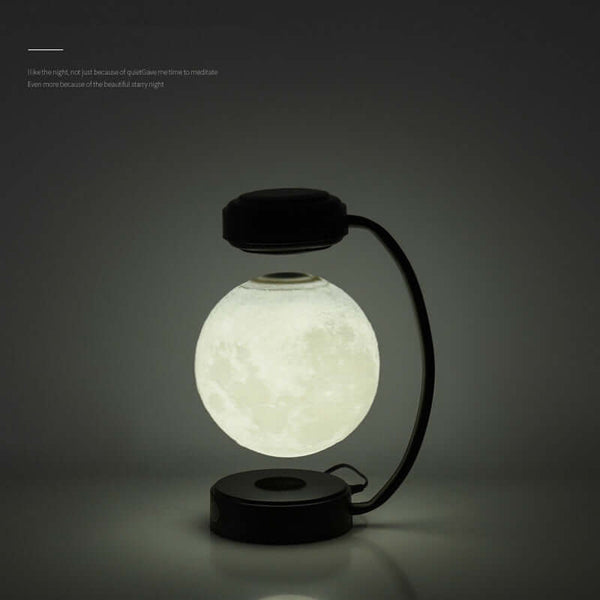 3D Levitating Moon Lamp | Floating LED Night Light, Black or Gold