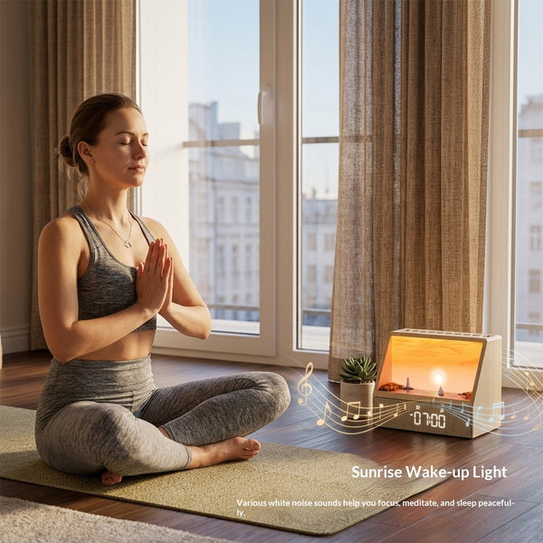 Sunrise Simulation Wake-Up Light Alarm Clock Bluetooth Speaker